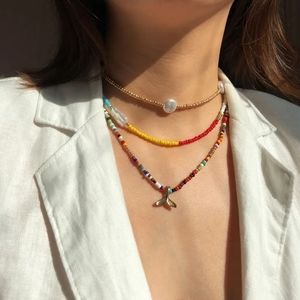 𝅺FISHTAIL Pendant Beaded Necklace